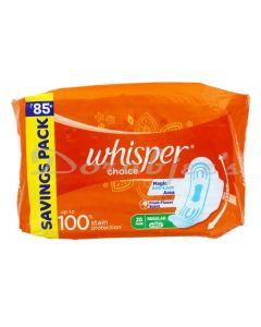 WHISPER CHOICE WINGS SANITARY PADS 20S PACK