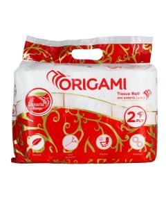 ORIGAMI LUZURIA TOILET TISSUE 6ROLL 2PLY 200SHEET