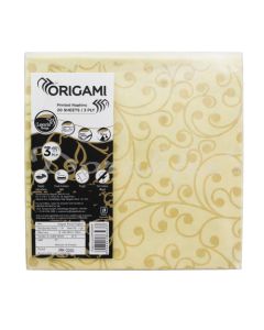 ORIGAMI LUXURY RANGE PRINTED COCKTAIL NAPKINS 3PLY20