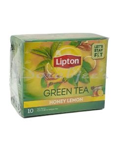 LIPTON HONEY LEMON GREEN TEA BAGS 10PCS