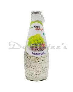 AMERICAN DELIGHT BASIL SEED DRINK WHITE GRAPE FRUIT FLAVOR 300ML