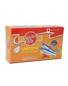 GOLDEN PRIZE SARDINE IN NATURAL OIL CHILLI 125G S