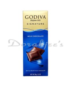 GODIVA MILK CHOCOLATE 90G