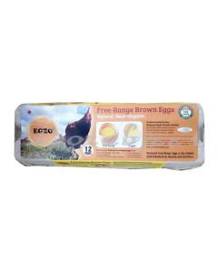 EGZO FREE RANGE BROWN EGGS 12S