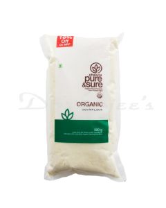 PURE AND SURE ORGANIC SOYA FLOUR 500 G