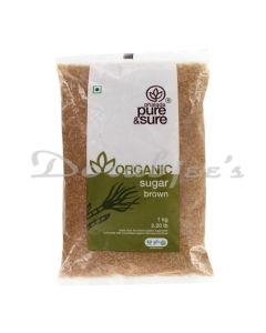 PURE & SURE ORGANIC BROWN SUGAR 1 KG