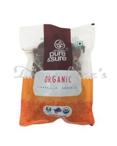 PURE AND SURE ORGANIC CHILLI WHOLE 200G