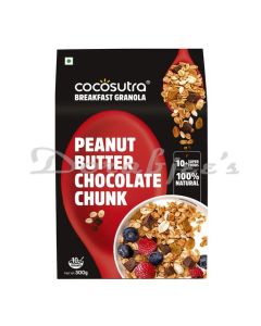 COCOSUTRA GRANOLA PEANUT BUTTER CHOCOLATE CHUNK 300G