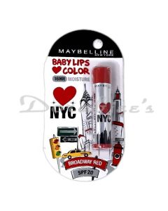 MAYBELLINE BABY LIPS LIP COLOR  NYC BROADWAY RED SPF20