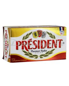 PRESIDENT BUTTER UNSALTED 500G