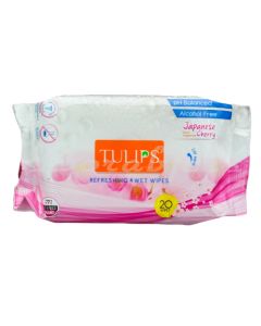 TULIPS WET WIPES JAPANESE CHERRY 20S