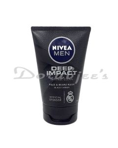 NIVEA MEN S DEEP IMPACT FACE & BEARD WASH BLACK CARBON 100ML