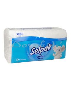 SELPAK COMFORT NAPKIN 1 PLY 200