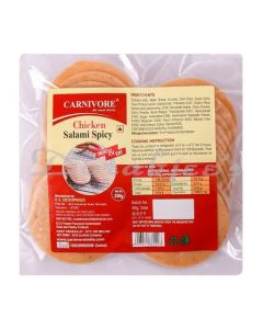 CARNIVORE FROZEN CHICKEN  SALAMI SPICY 250G