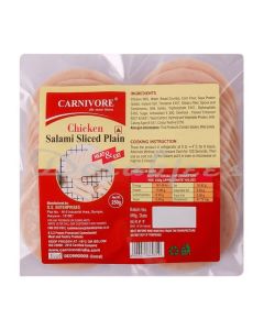 CARNIVORE FROZEN CHICKEN  SALAMI PLAIN 250G