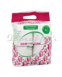 DAB N KLEAN TOILET ROLL 4ROLL 2PLY 100G