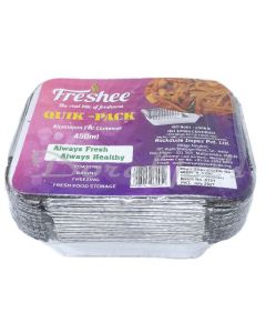 FRESHEE QUIK PACK ALUMINUM FOIL CONTAINER FOOD TRAY  450ML 25 PCS