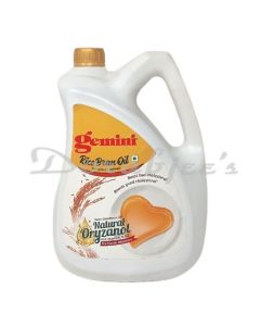 GEMINI RICEBRAN OIL 5LTR TIN