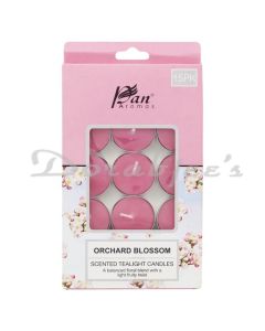 PAN AROMAS TEA LIGHTS ORCHARD BLOSSOM 15PK