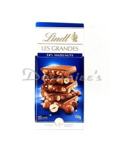 LINDT CHOCOLATE MILK CHOCOLATE  34% HAZELNUT 150G