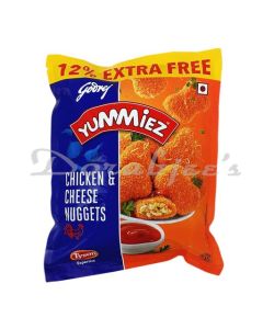 GODREJ YUMMIEZ FROZEN CHICKEN & CHEESE NUGGETS 325G