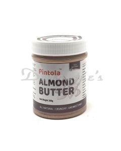 PINTOLA UNSWEETENED CRUNCHY ALMOND BUTTER 200G