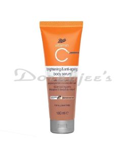 BOOTS BODY CREAM SERUM ANT AGING MOISTURIZER BRIGHTENING BOOTS VITAMIN C 180 ML