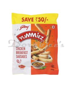 GODREJ YUMMIEZ FROZEN CHICKEN PREMIUM SAUSAGES 500G