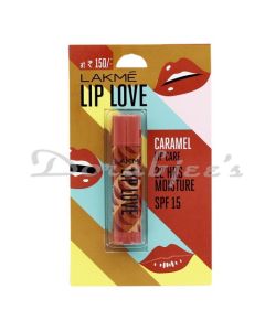 LAKME LIP LOVE LIP GEL LIP CARE CHAP STICK CARAMEL SPF 15