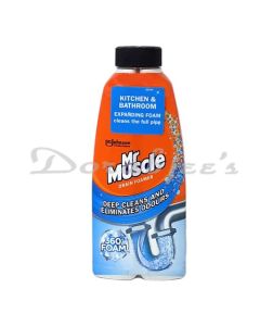 MR MUSCLE KITCHEN & BATHROOM DRAIN FOAMER & ODOR ELIMINATOR 500ML