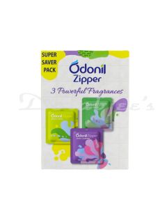 ODONIL AIR FRESHENER ZIPPER MIX 10GX3 SUPER SAVER