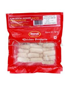 DEEPAK CHICKEN STORE FROZEN CHICKEN  PLAIN COCKTAIL SAUSAGES 500G