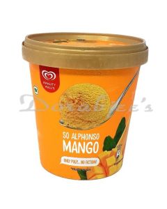 KWALITY WALLS ICE CREAM ALPHONSO MANGO  TUB 700 ML