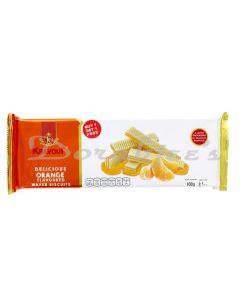 KRAVOUR WAFER ROLL ORANGE 120G