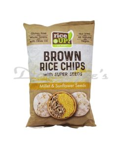 RICEUP BROWN RICE CHIPS SOUR CREAM AND  ONION 60G