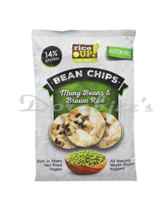 RICEUP BROWN  RICE  CHIPS MUNG BEAN AND BROWN RICE 60G