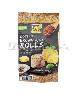 RICEUP BROWN  RICE  CHIPS ITALIAN CHEESE AND OLIVE OIL 50G