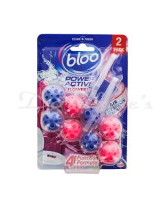 BLOO POWER ACTIVE FLOWERS RIN BLOCK TWIN 2X50G