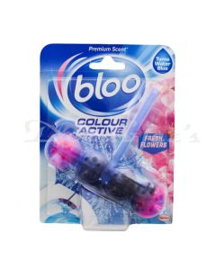 BLOO COLOR ACTIVE FRESH FLOWERS TOILET RIM BLOCK 50G