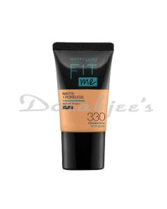 MAYBELLINE FIT ME MATTE+ LIQUID FOUNDATION  330 TOFFEE 18ML