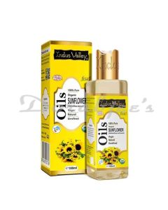 INDUS VALLEY PURE AND ORGANIC SUNFLOWER CARRIER OIL 100ML