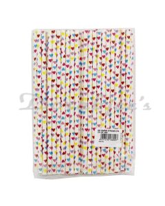 INF PARTY PAPER STRAWS PACK OF 100