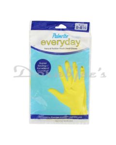 PALMRITE EVERYDAY RUBBER GLOVES SIZE 88.5 YELLOW