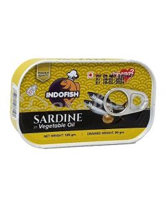 INDOFSH SARDINE N VEG OIL 125G