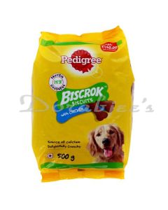 PEDIGREE DOD FOOD BISCROK WITH CHICKEN 500G