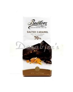 CT CHOCOLATES BUTLERS 70% DK SALT CARA 100G