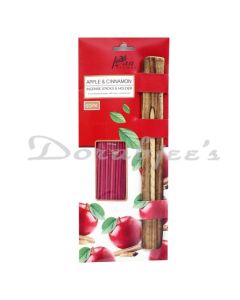 PAN AROMAS APPLE CINNAMON INCENSE STICKS & HOLDER 60’S PK