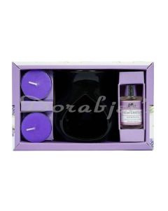 PAN AROMAS BURNER GIFT SET 1  FRESH LAVENDER CANDLE