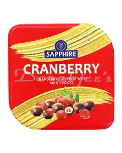 SAPPHIRE COATED CHOCOLATE CRANBERRY COATED CHOCOLATE 90G