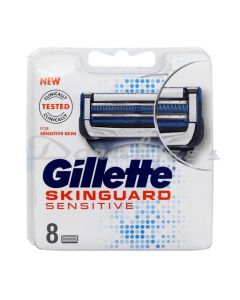 GILLETTE SKIN GUARD SENSITIVE CARTRIDGES 8S